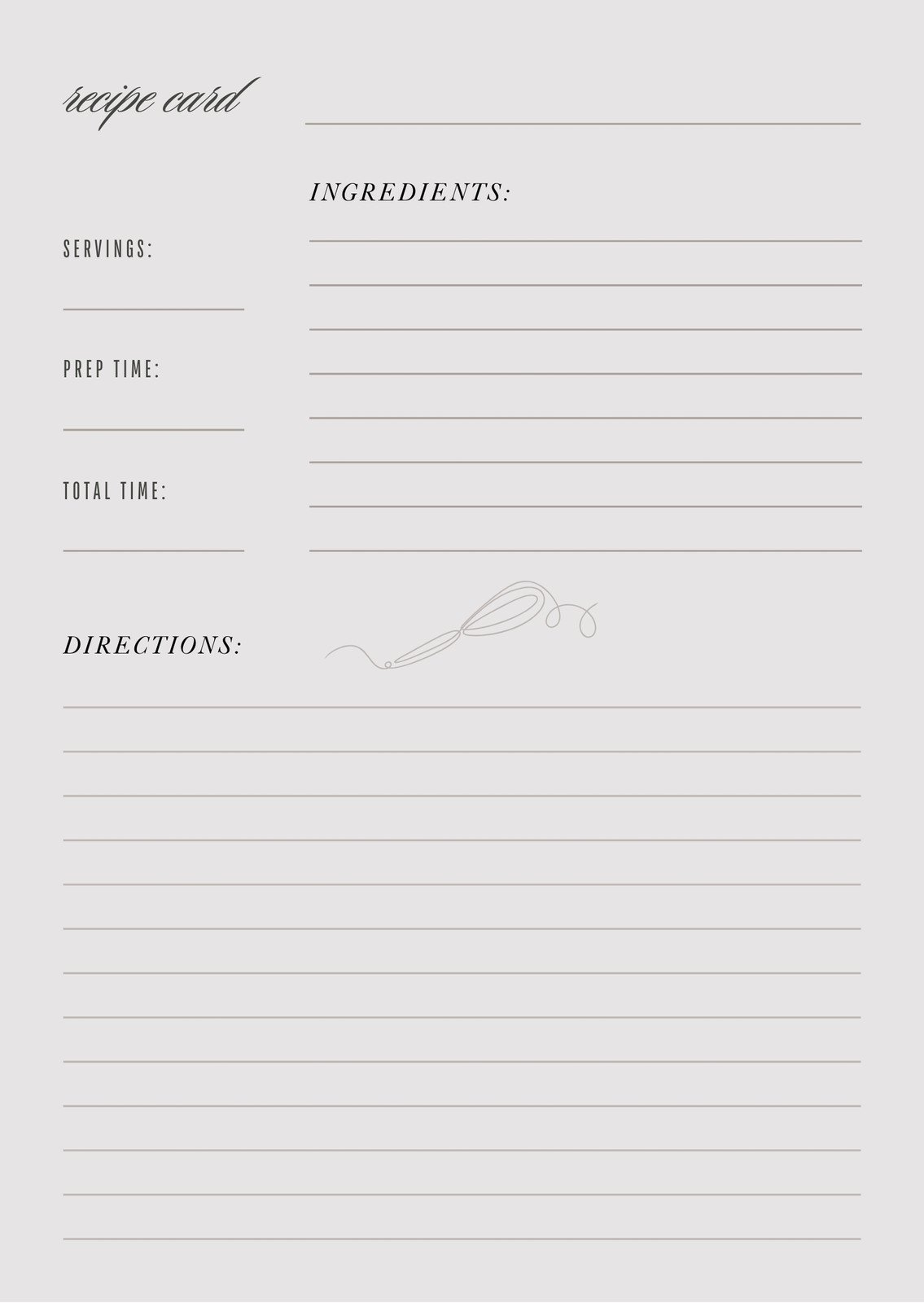 Free, Custom Printable Recipe Card Templates Online | Canva regarding Free Printable Recipe Template 8.5 X 11