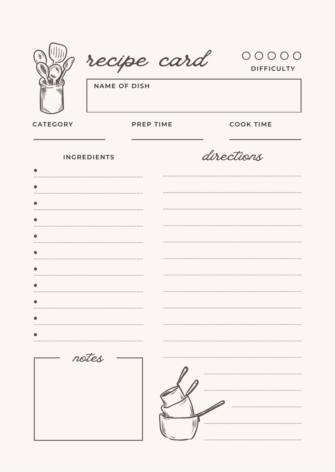 Free, Custom Printable Recipe Card Templates Online | Canva with regard to Free Printable Recipe Template 8.5 X 11