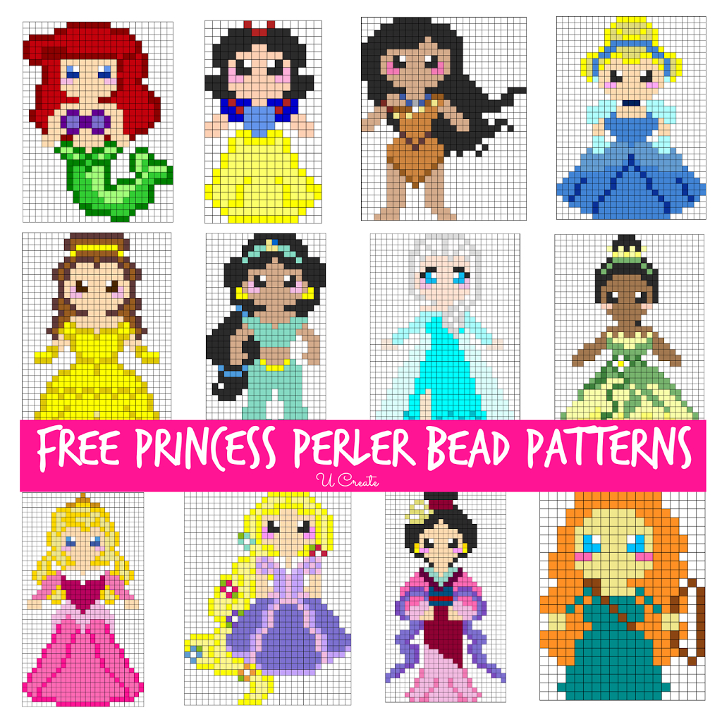 Free Perler Bead Patterns For Kids! - U Create pertaining to Perler Bead Patterns Free Printable
