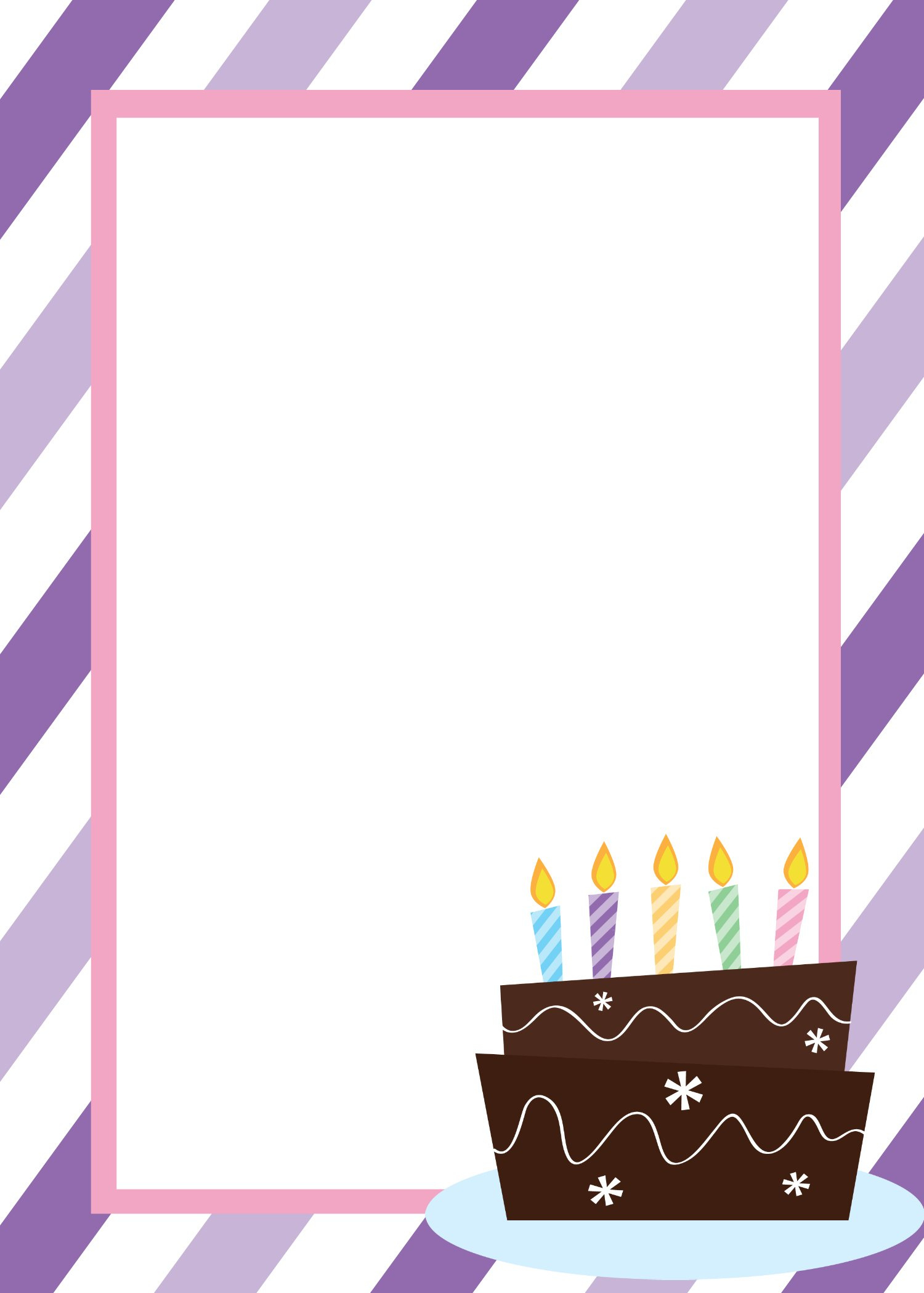 Free Printable Birthday Invitation Templates within Blank Free Printable Birthday Invitations