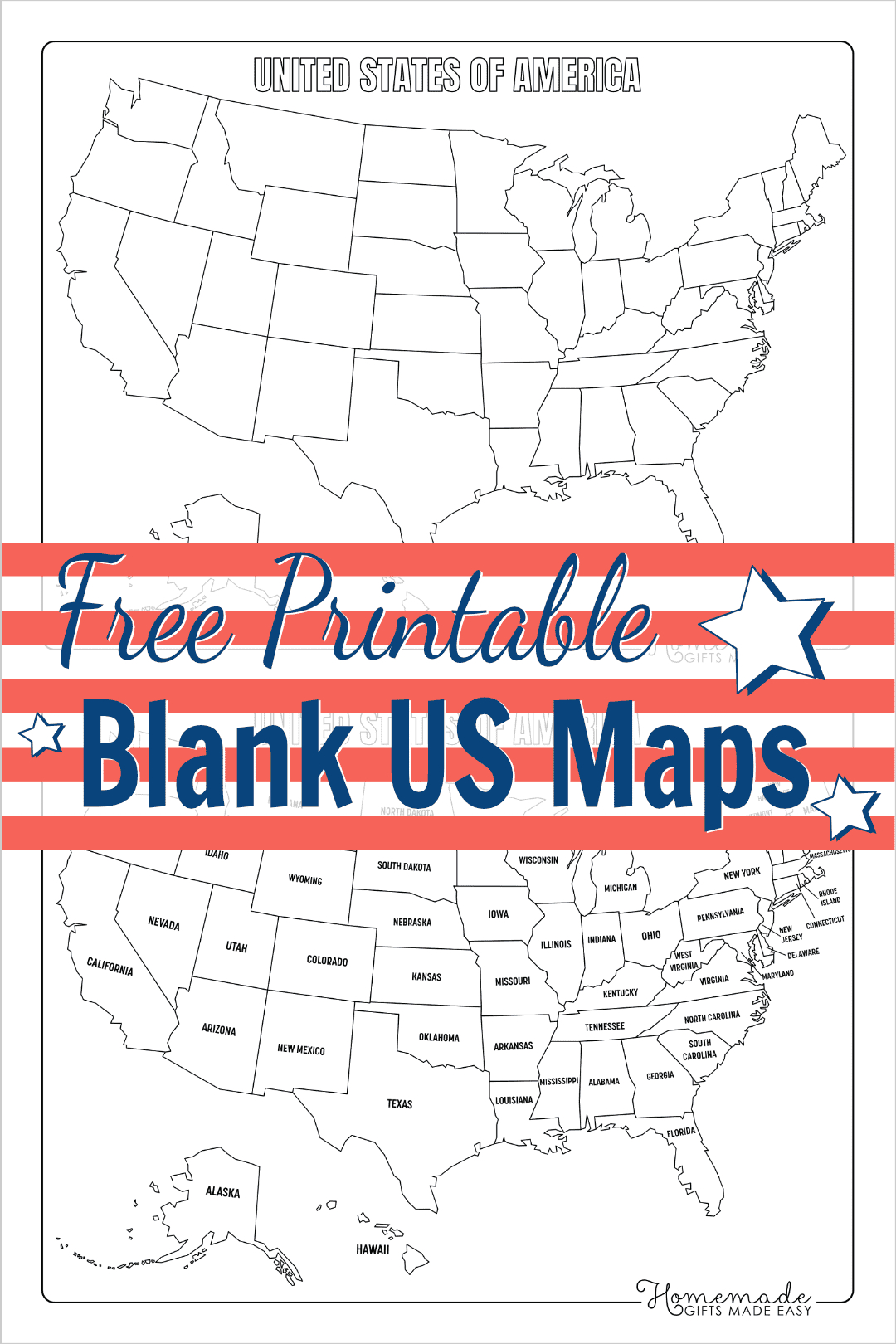 Free Printable Blank Us Map (Pdf Download) pertaining to Map Of Usa Printable Blank