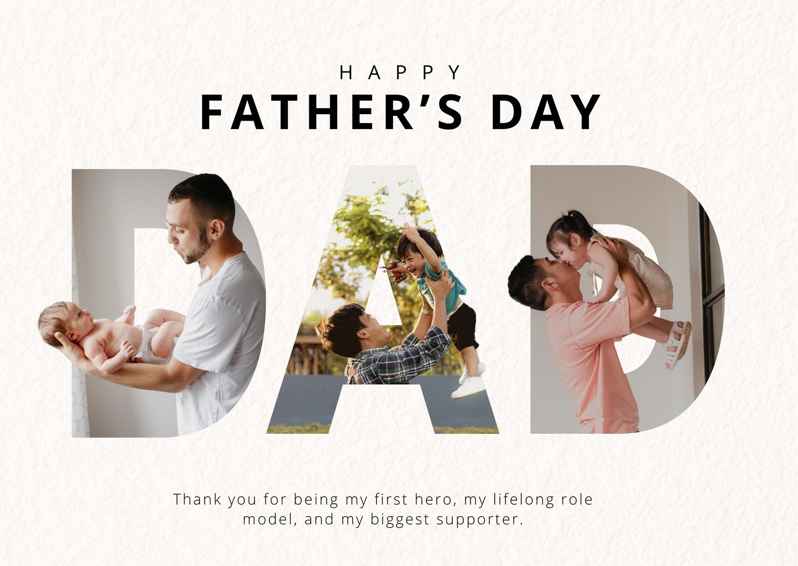 Free, Printable Father'S Day Card Templates To Personalize | Canva for Printable Father's Day Card Free