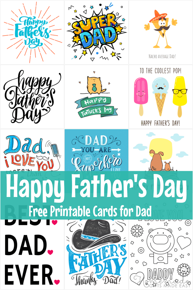 Free Printable Father'S Day Cards 2025 inside Pdf Printable Fathers Day Cards
