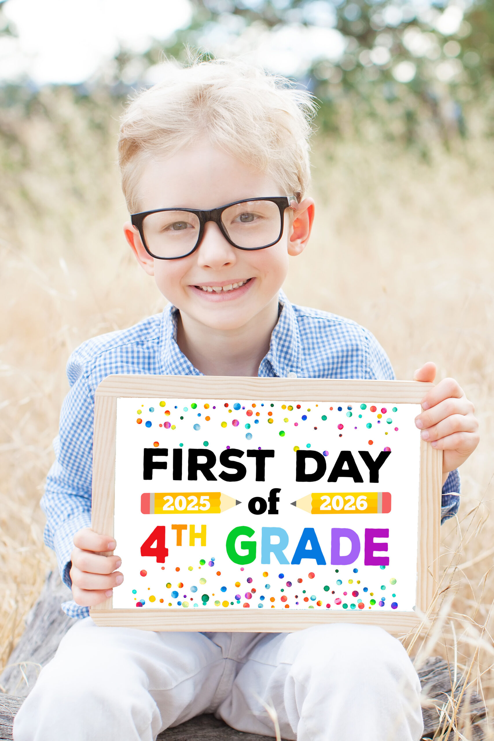 Free Printable First Day Of School Signs 2025-26 - Happiness Is regarding First Day of School Printable Signs