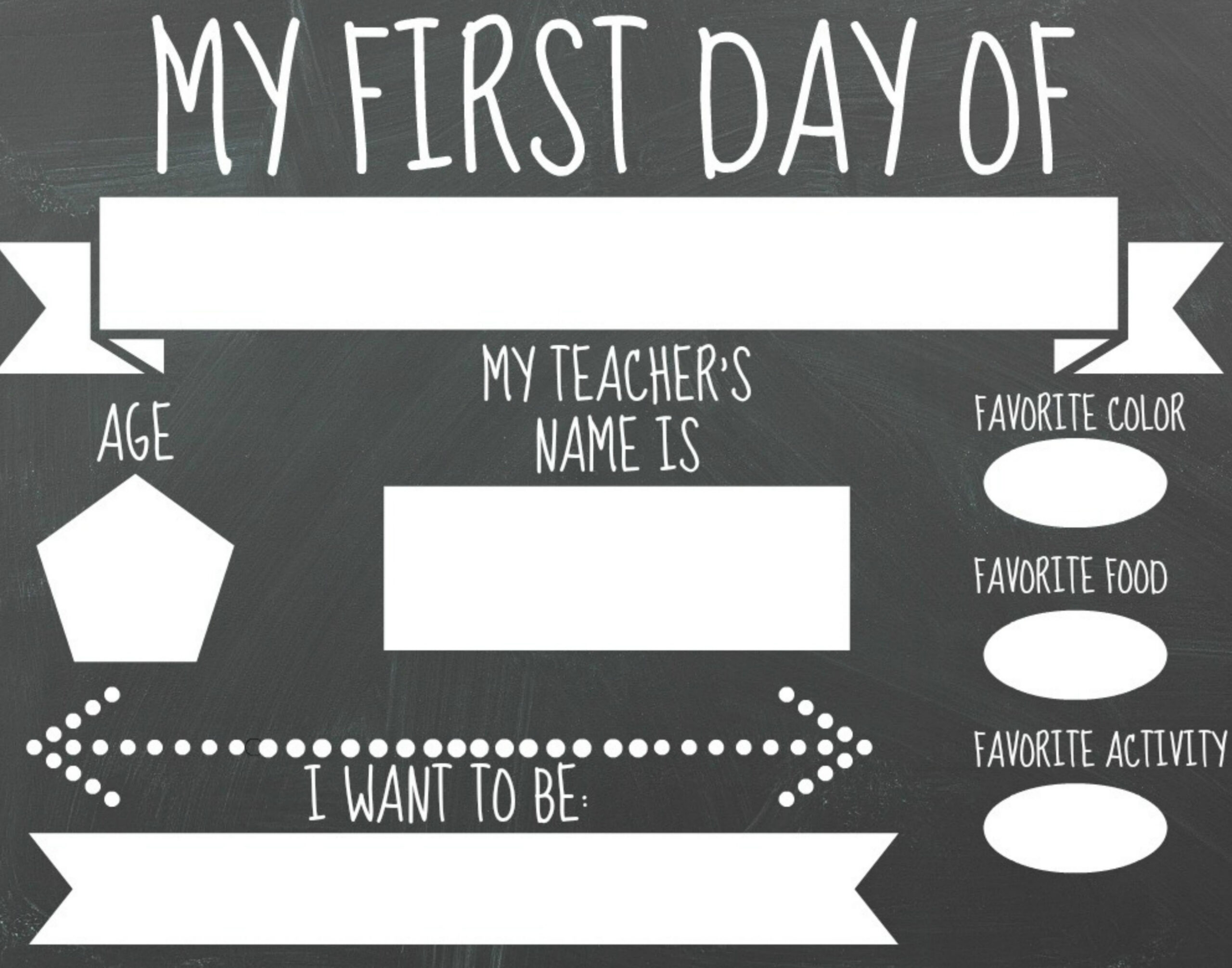 Free Printable First Day Of School Signs - Sincerely Saturday in Free First Day Of School Printables Black And White
