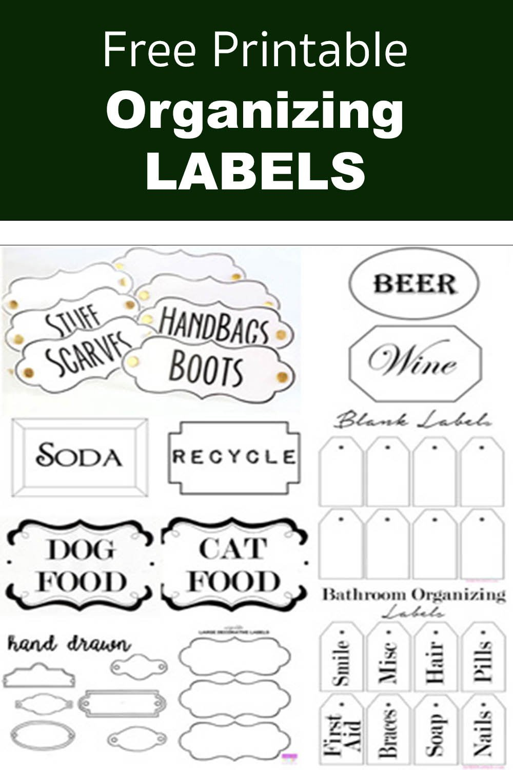 Free Printable Labels To Organize Your Stuff - In My Own Style with Free Printable Templates For Labels