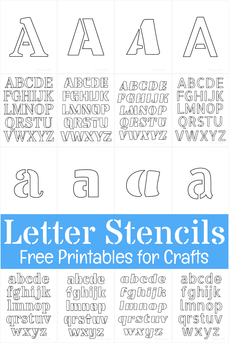 Free Printable Letter Stencils For Crafts pertaining to 3 Inch Letter Stencils Printable Free