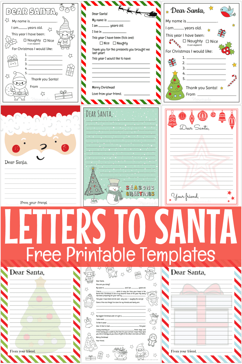 Free Printable Letter To Santa Templates pertaining to Free Printable Letter To Father Christmas