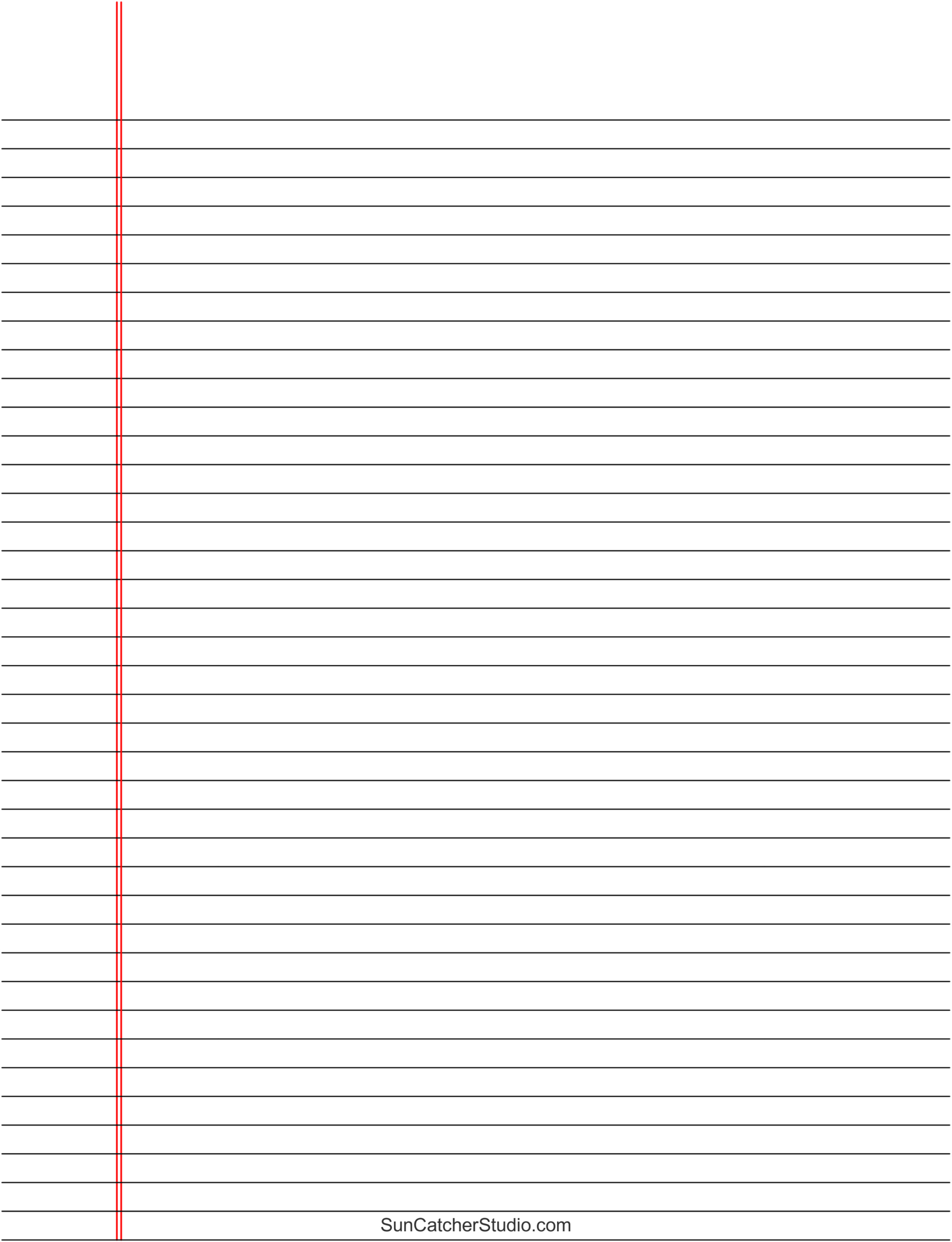 Free Printable Lined Paper (Handwriting, Notebook Templates within Lined Paper Printable Free Download