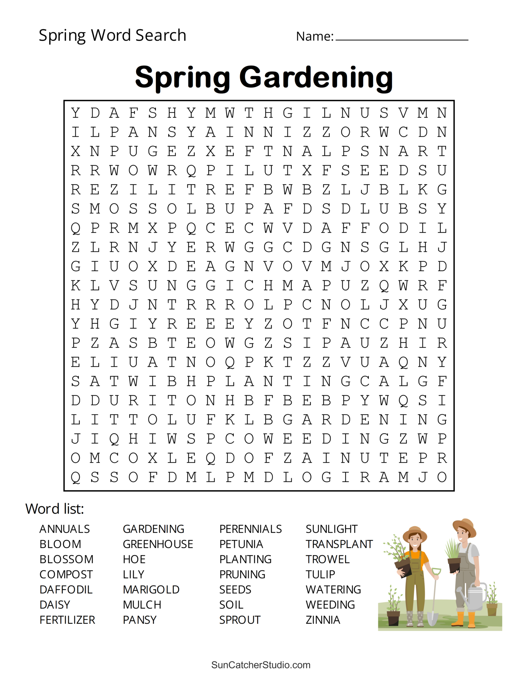 Free Printable Spring Word Search Puzzles – Free Printables throughout Printable Word Searches For Seniors