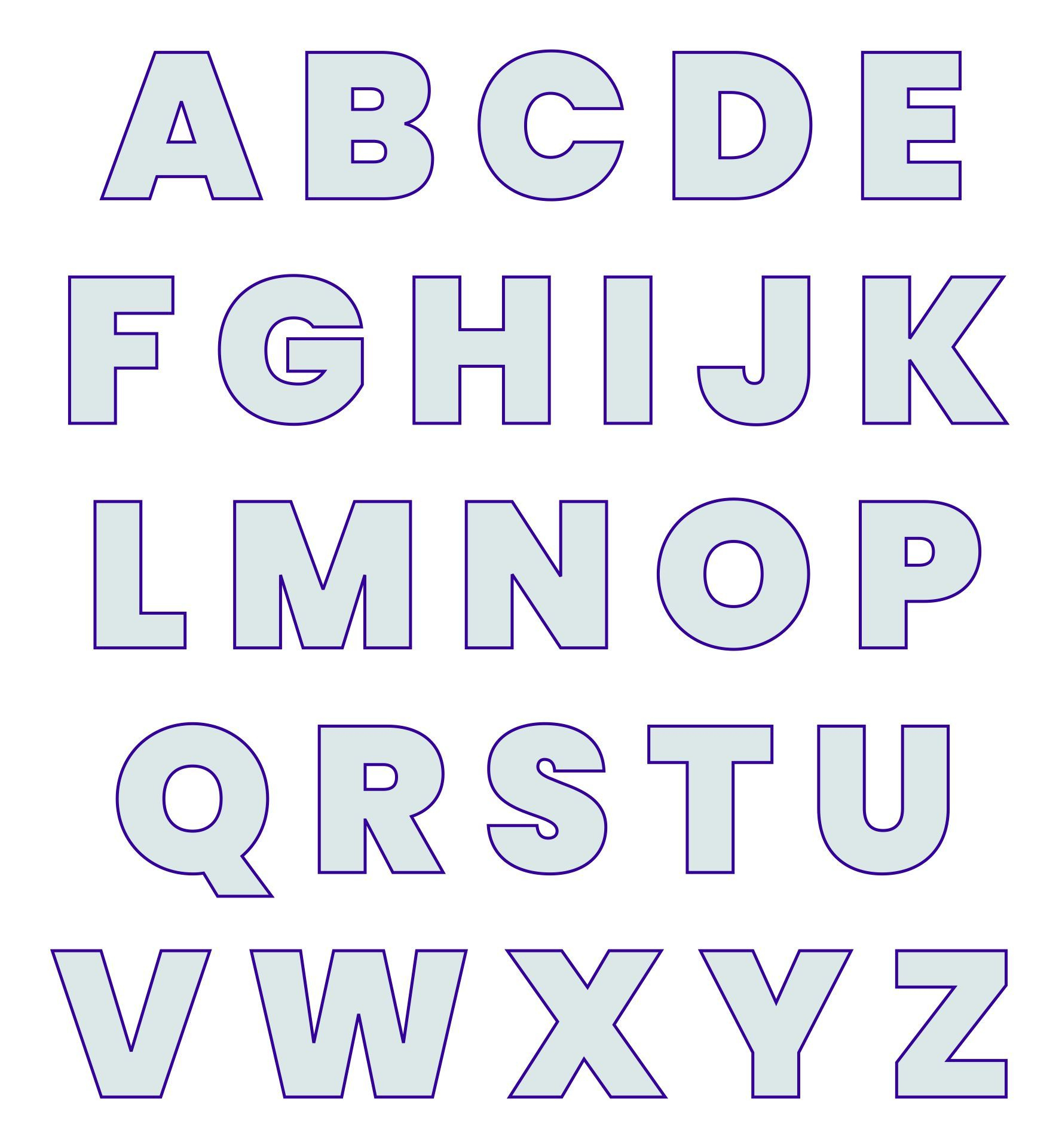 Free Printable Stencil Letters 3 Inch, Download Free Printable inside 3 Inch Letter Stencils Printable Free