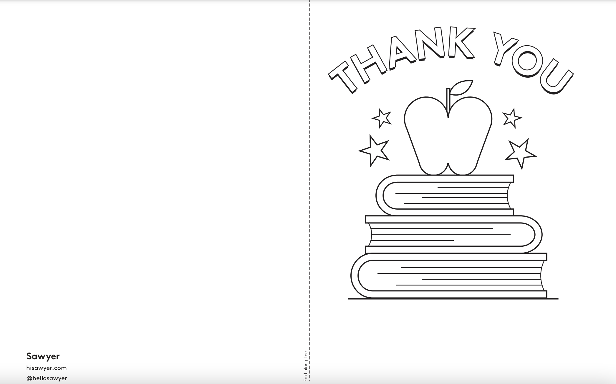 Free Printable Teacher Appreciation Card | Sawyer Blog intended for Free Printable Thank You Cards For Teachers From Students