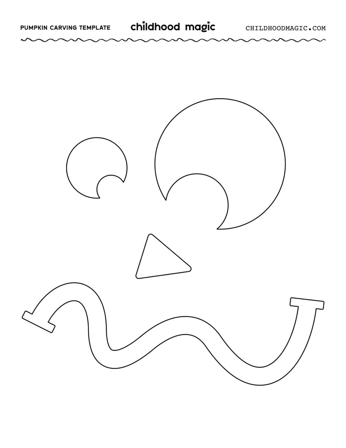 Free Printable Templates For Carving Pumpkins - Childhood Magic in Pumpkin Face Template Free Printable
