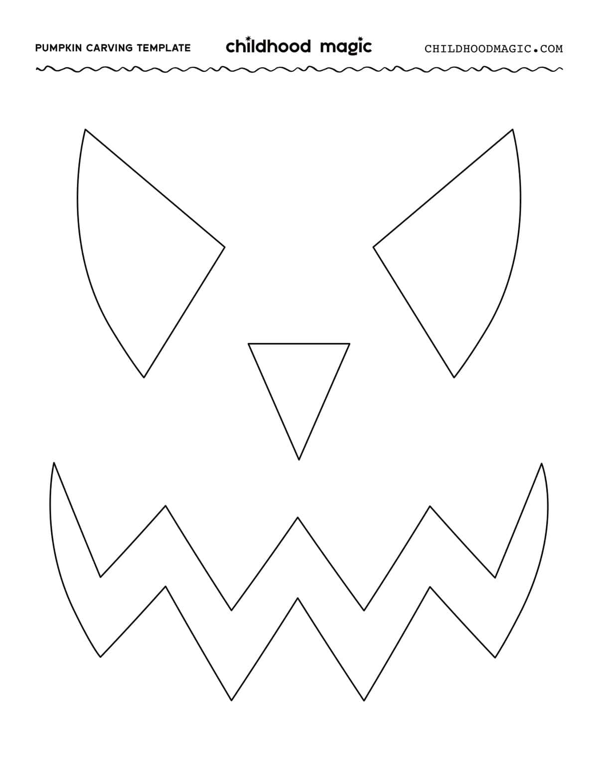 Free Printable Templates For Carving Pumpkins - Childhood Magic pertaining to Free Printable Jack O Lantern Template
