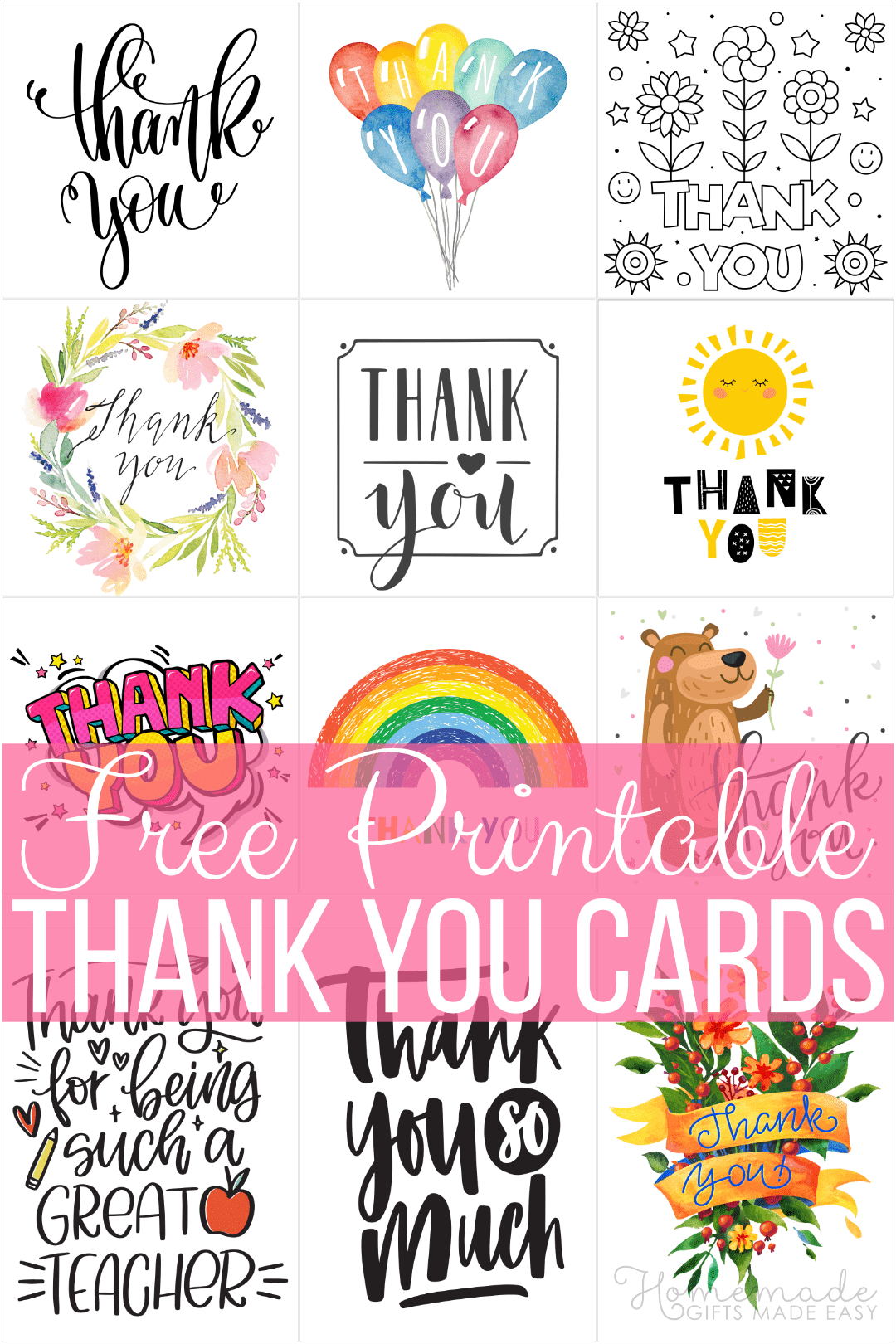 Free Printable Thank You Cards pertaining to Free Printable Thank You Cards For Teachers From Students