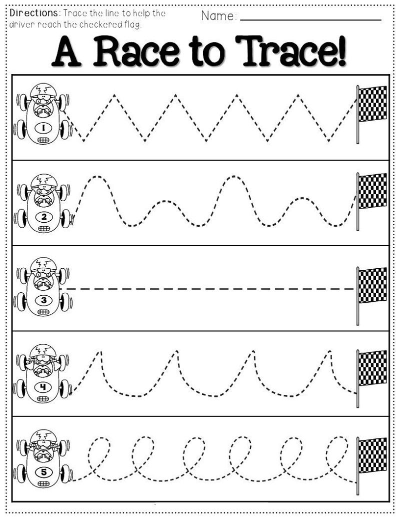 Free Printable Tracing Lines Worksheets - Kiddoworksheets pertaining to Free Printable Activities For 3 Year Olds