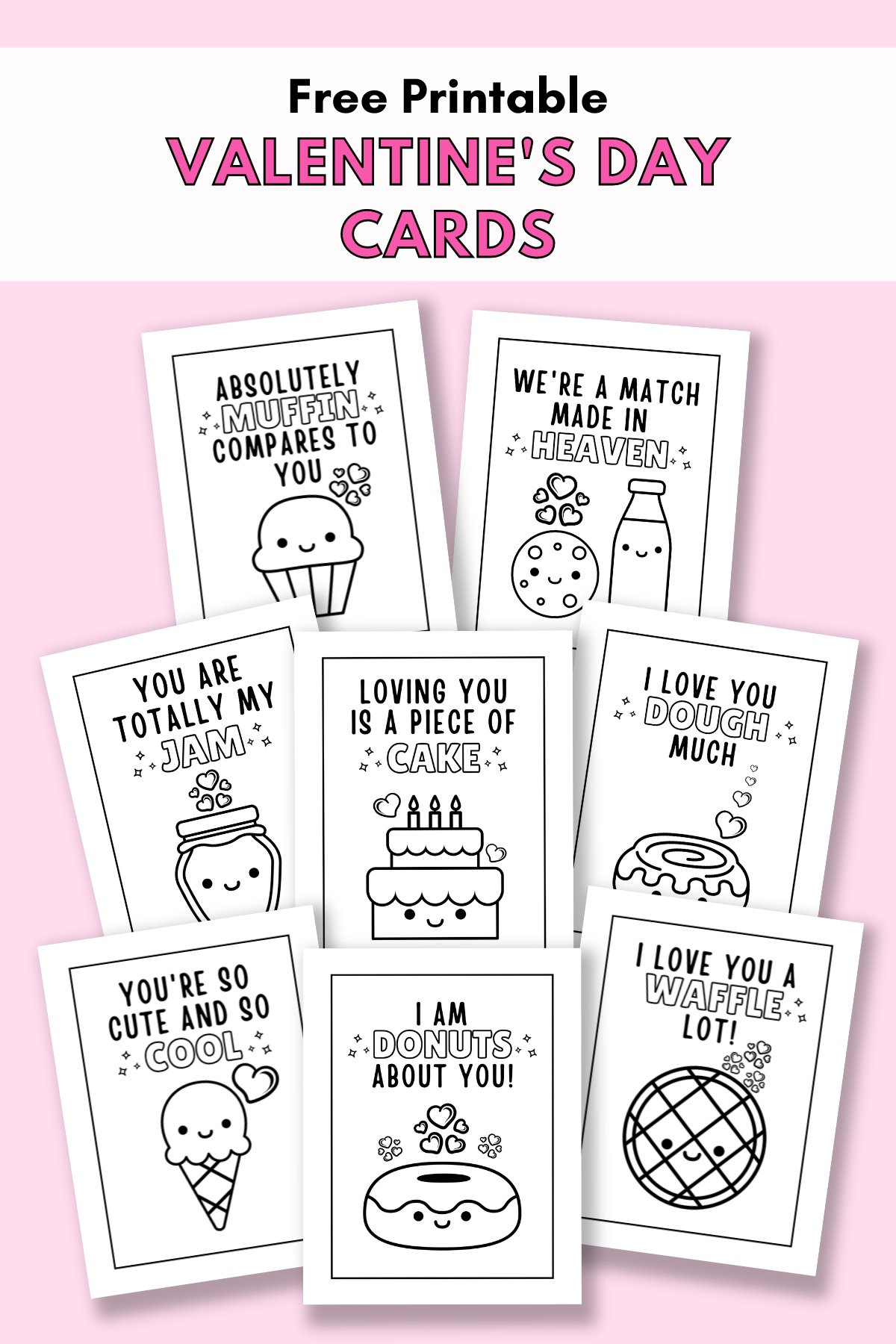 Free Printable Valentine&amp;#039;S Cards To Colour — Gathering Beauty intended for Cute Printable Valentines Day Cards