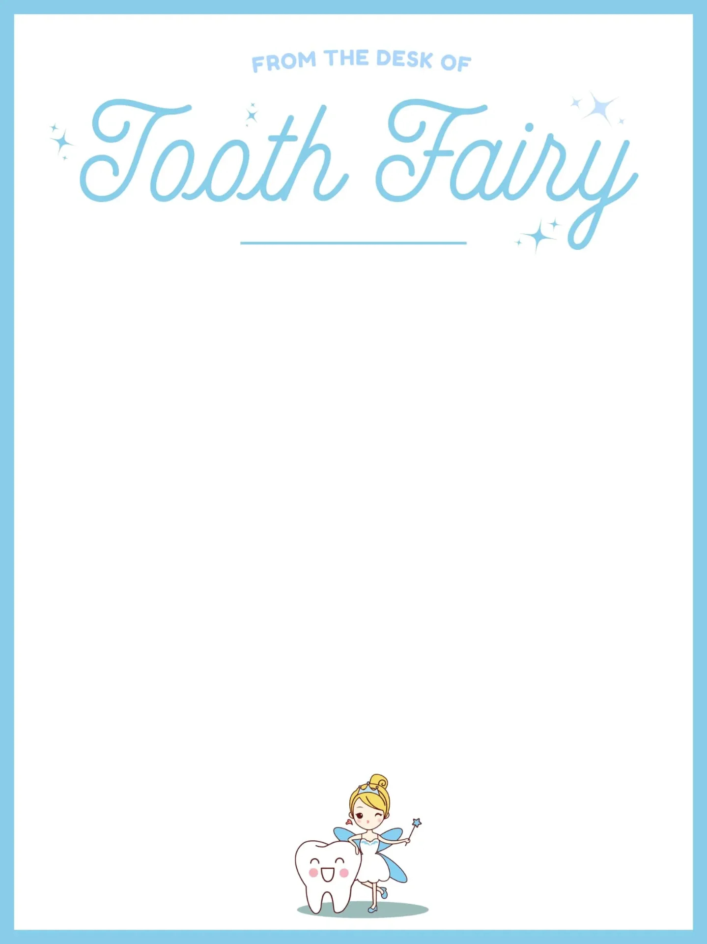 Free Tooth Fairy Letter Generator | Create Magical Letters In Seconds with Tooth Fairy Note Printable Free