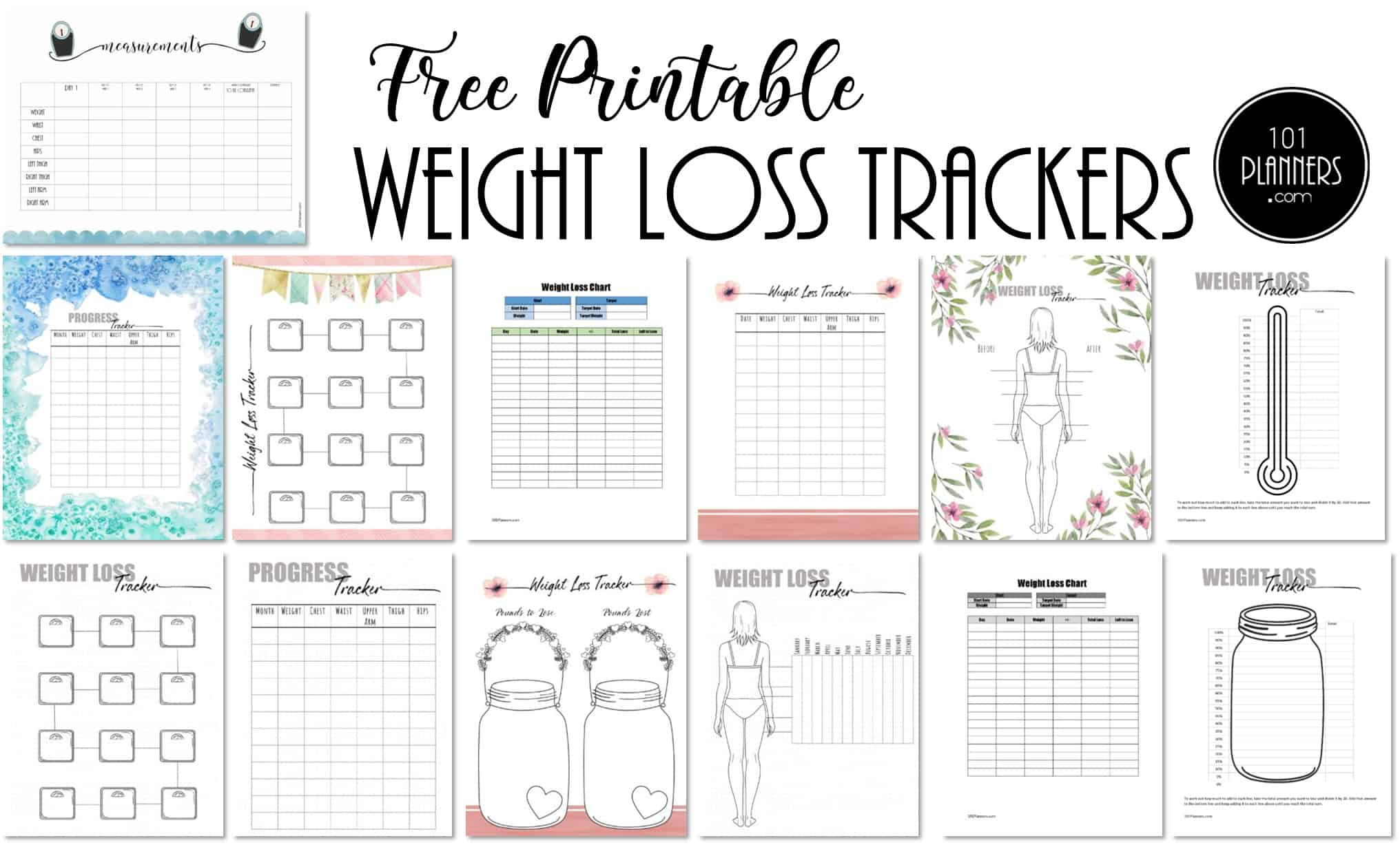 Free Weight Loss Tracker Printable | Customize Before You Print intended for Free Weight Loss Tracker Printable