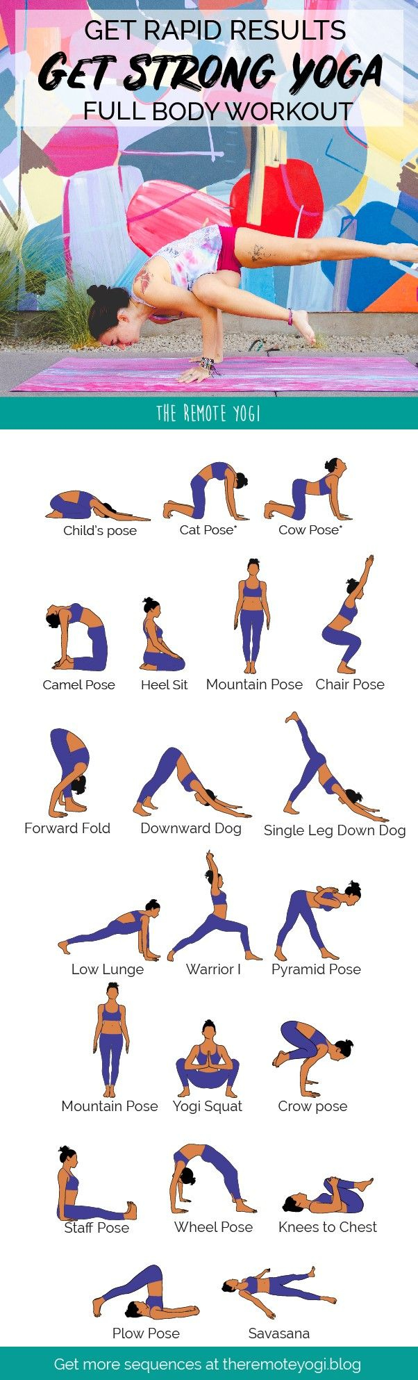 Full Body Yoga Workout – Free Printable Pdf in Beginner Free Printable Yoga Poses