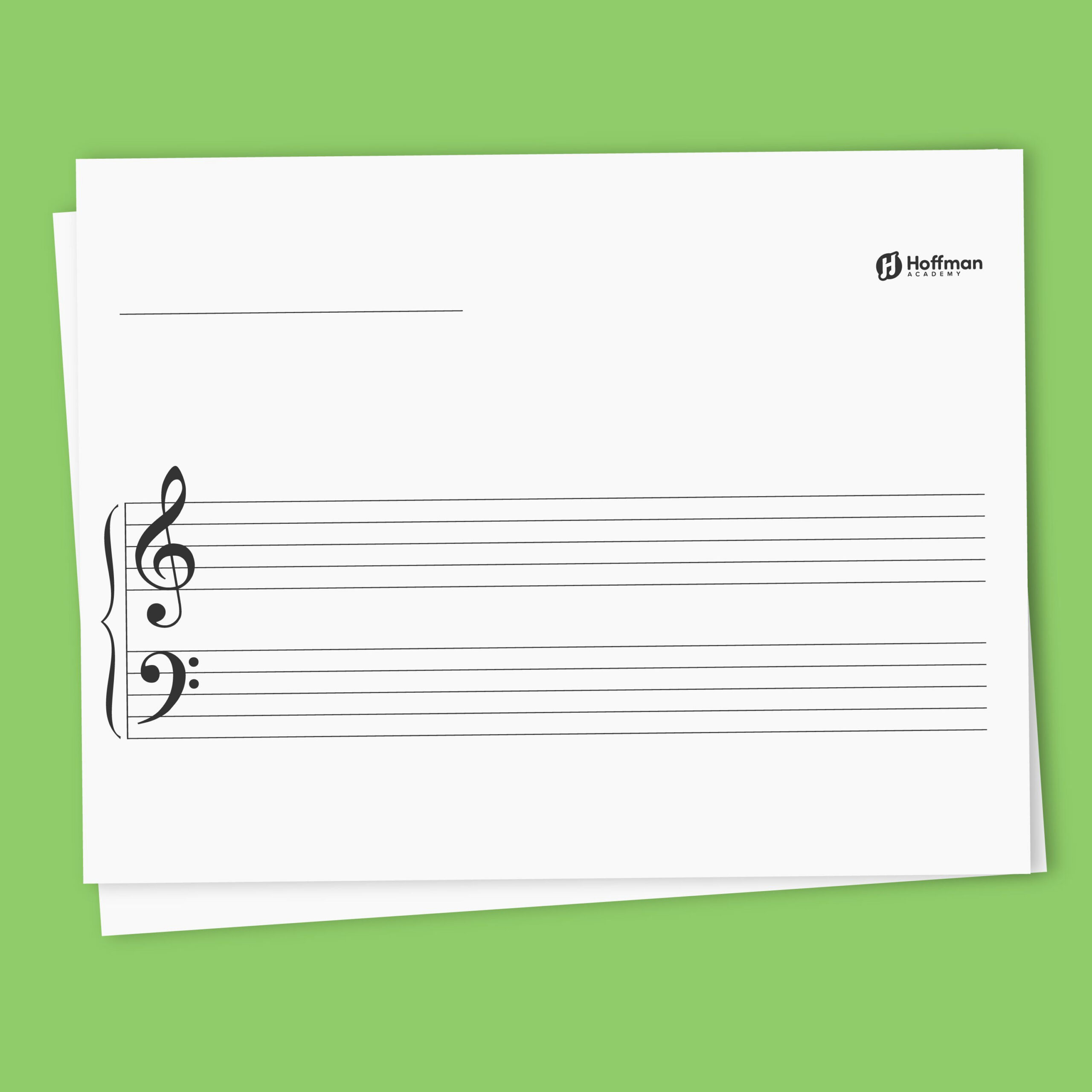 Grand Staff Paper | Blank, Printable, Free, Large Size, Pdf with regard to Printable Blank Music Staff Paper