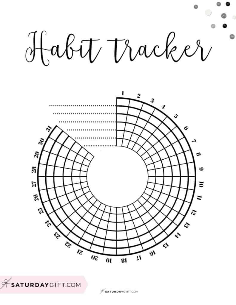 Habit Tracker Printable - 43 Cute &amp;amp; Free Printable Habit Trackers in Printable Habit Tracker Free Download