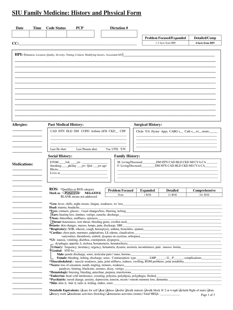 History And Physical Template Pdf: Fill Out & Sign Online | Dochub with regard to Printable History and Physical Template