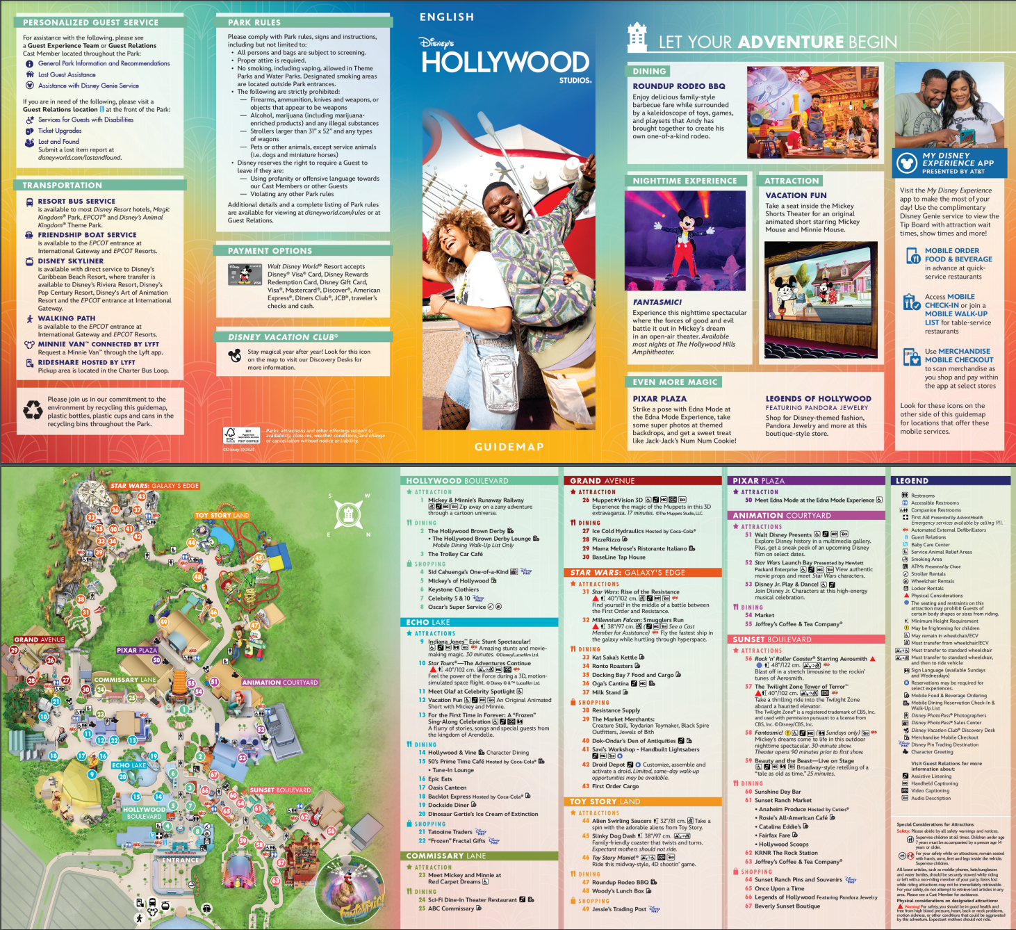 Hollywood Studios Maps within Printable Map of Hollywood Studios