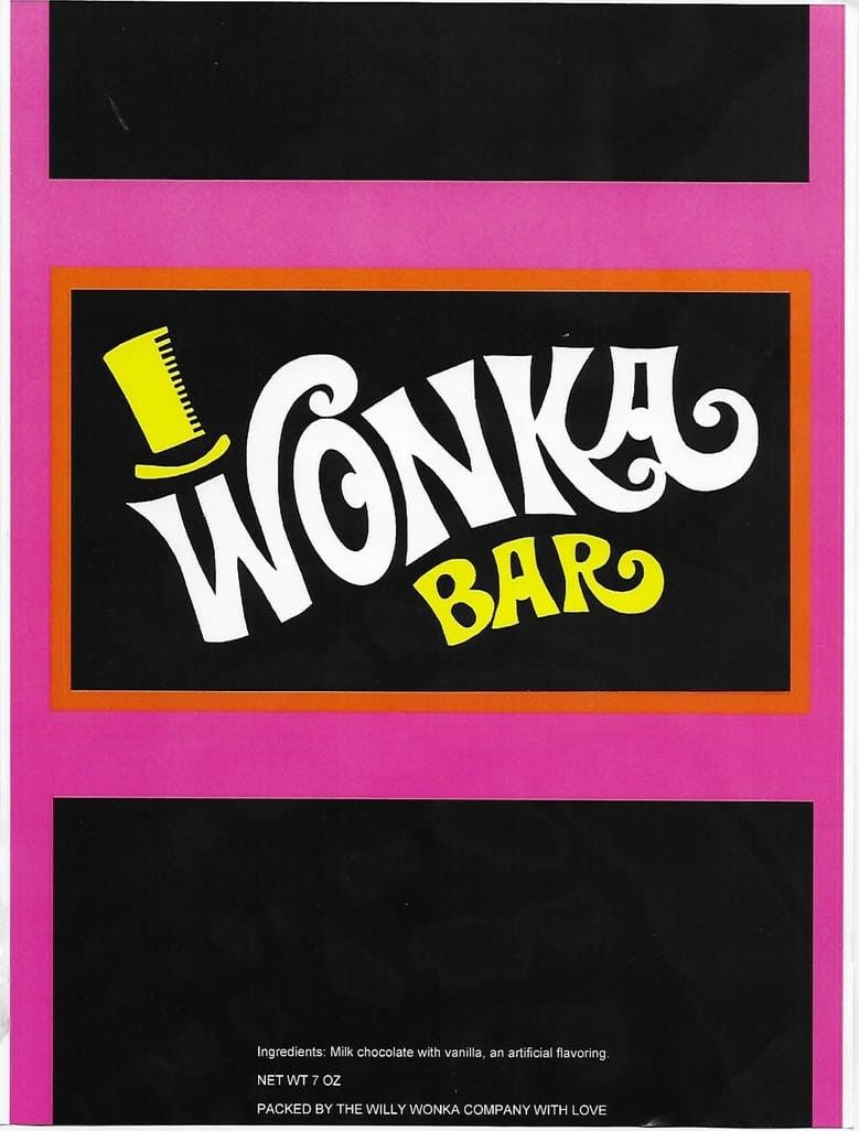 In The Tattoo Design A Wonka Bar Will Stick Out Of The Hat Band with Printable Free Wonka Bar Wrapper