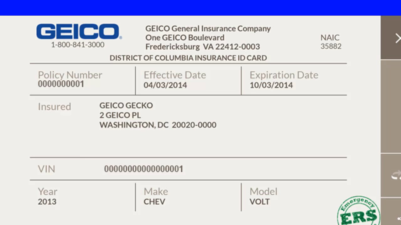 Insurance Card Template with regard to Printable Fillable Real Geico Insurance Card