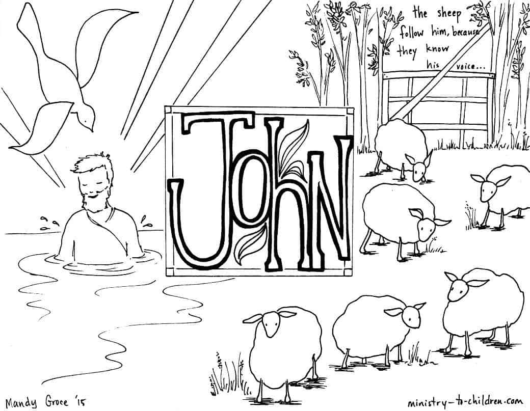 John" Bible Book Coloring Page - Ministry To Children throughout Free Printable Bible Study on the Book of John