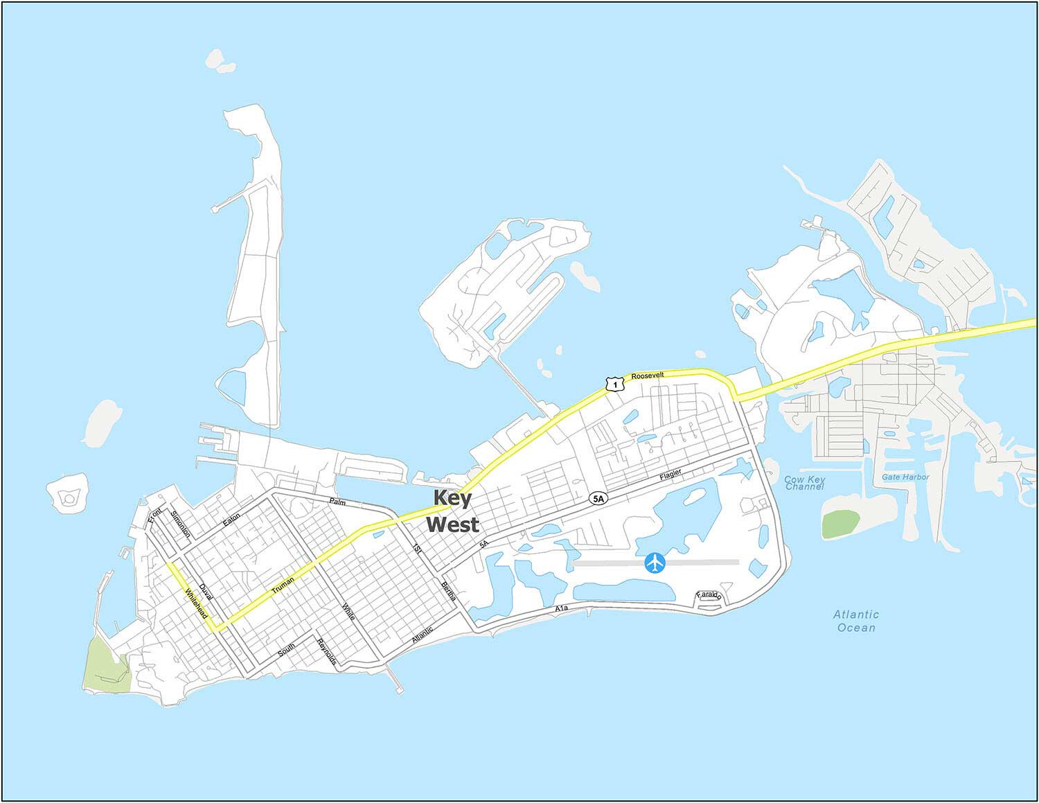 Key West Map, Florida - Gis Geography with regard to Printable Map Of Key West Florida