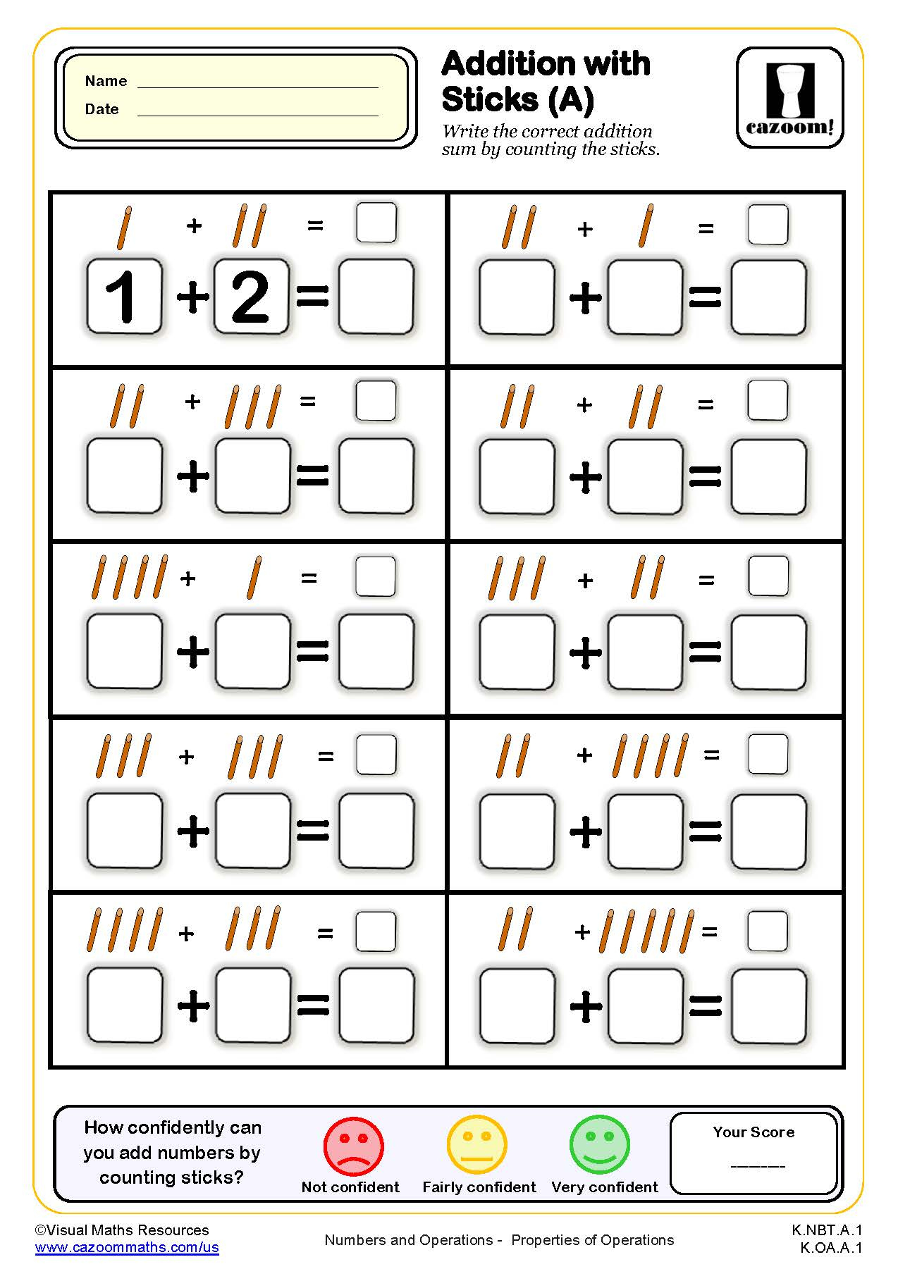 Kindergarten Math Worksheets Pdf | Printable Pdf Worksheets for Kindergarten Math Worksheets Free Printables
