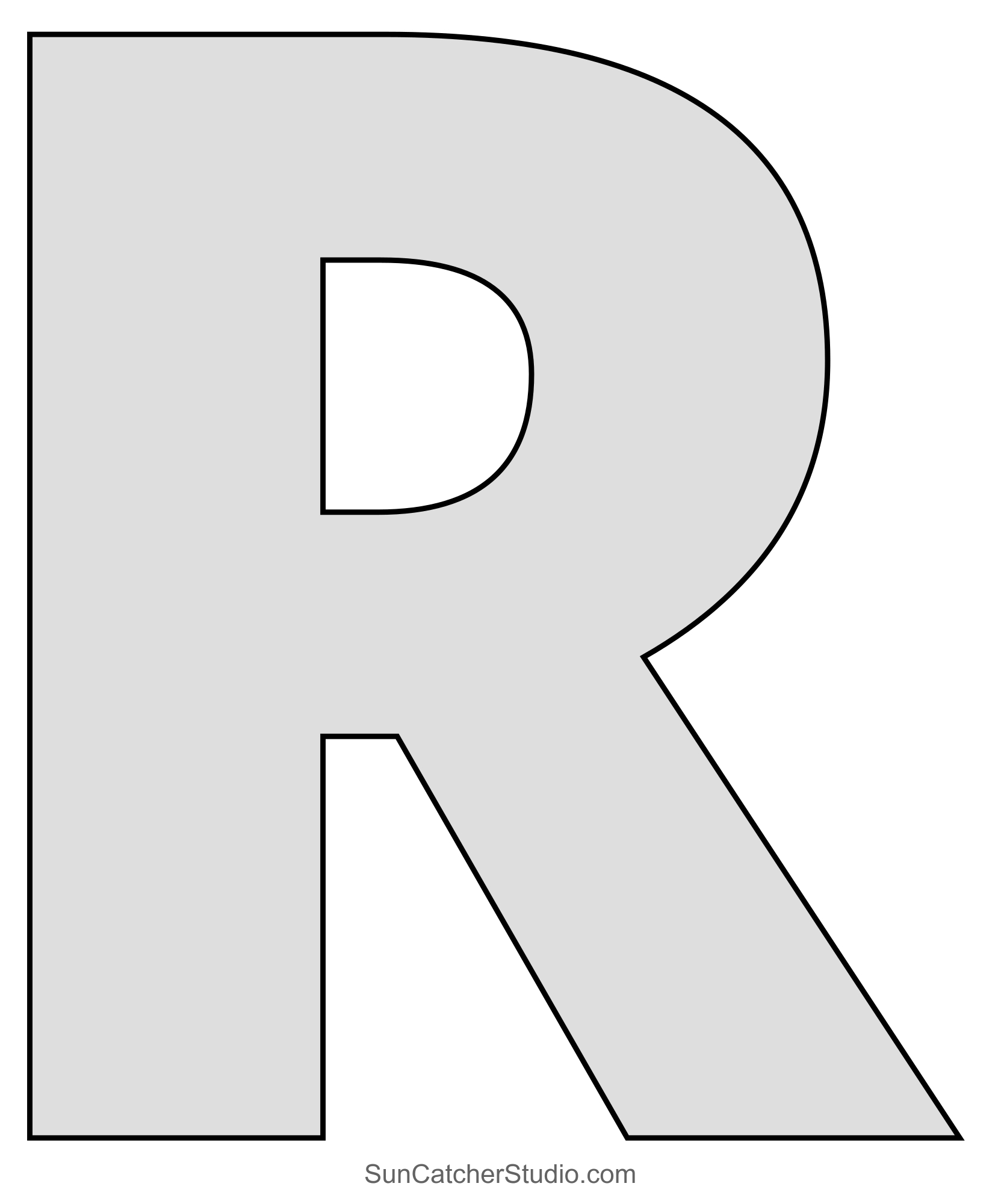 Large Letter Stencils (Printable Alphabet Lettering Font) – Free in Downloadable Large Printable Letter Stencils