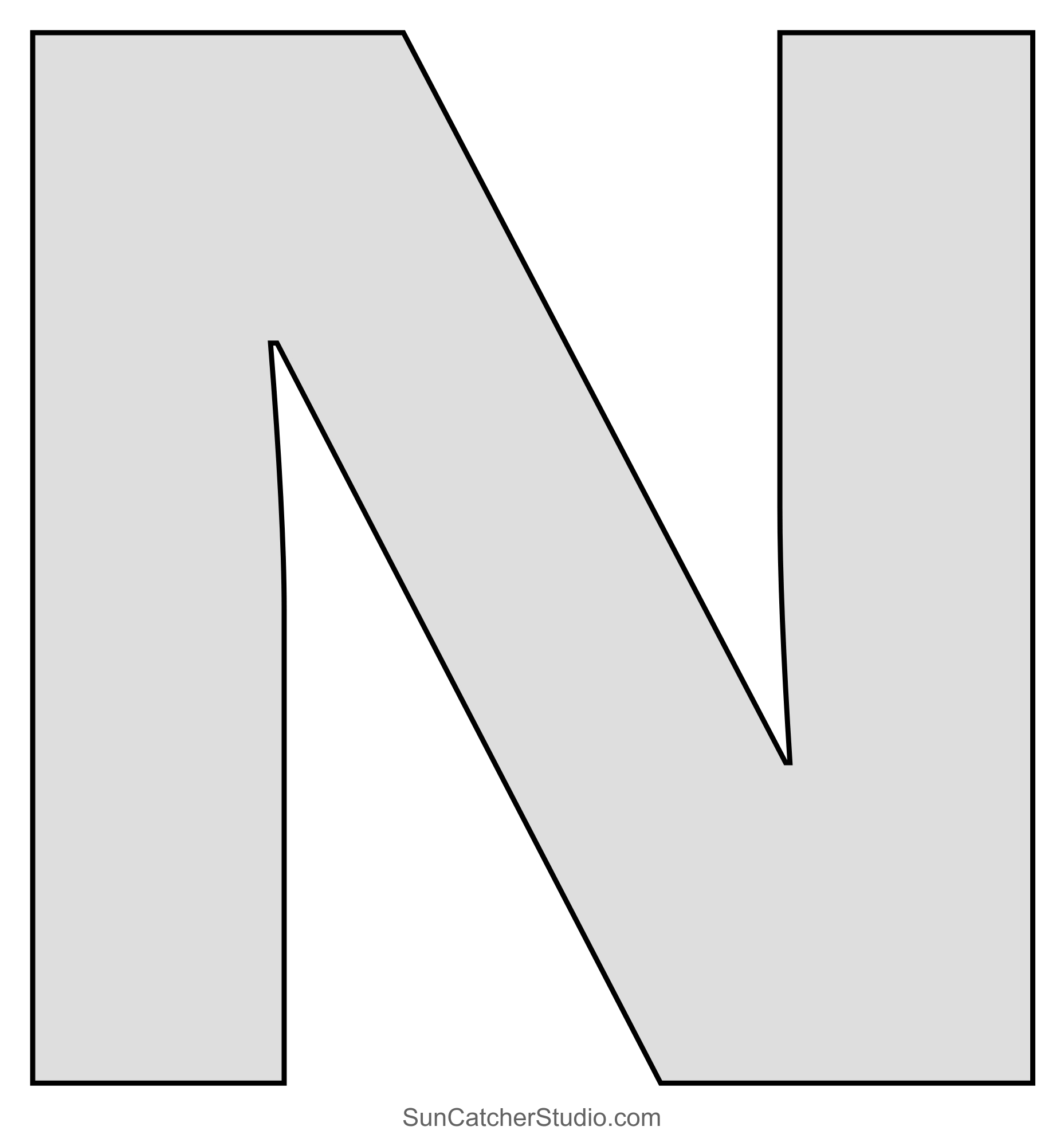 Large Letter Stencils (Printable Alphabet Lettering Font) – Free pertaining to Downloadable Large Printable Letter Stencils