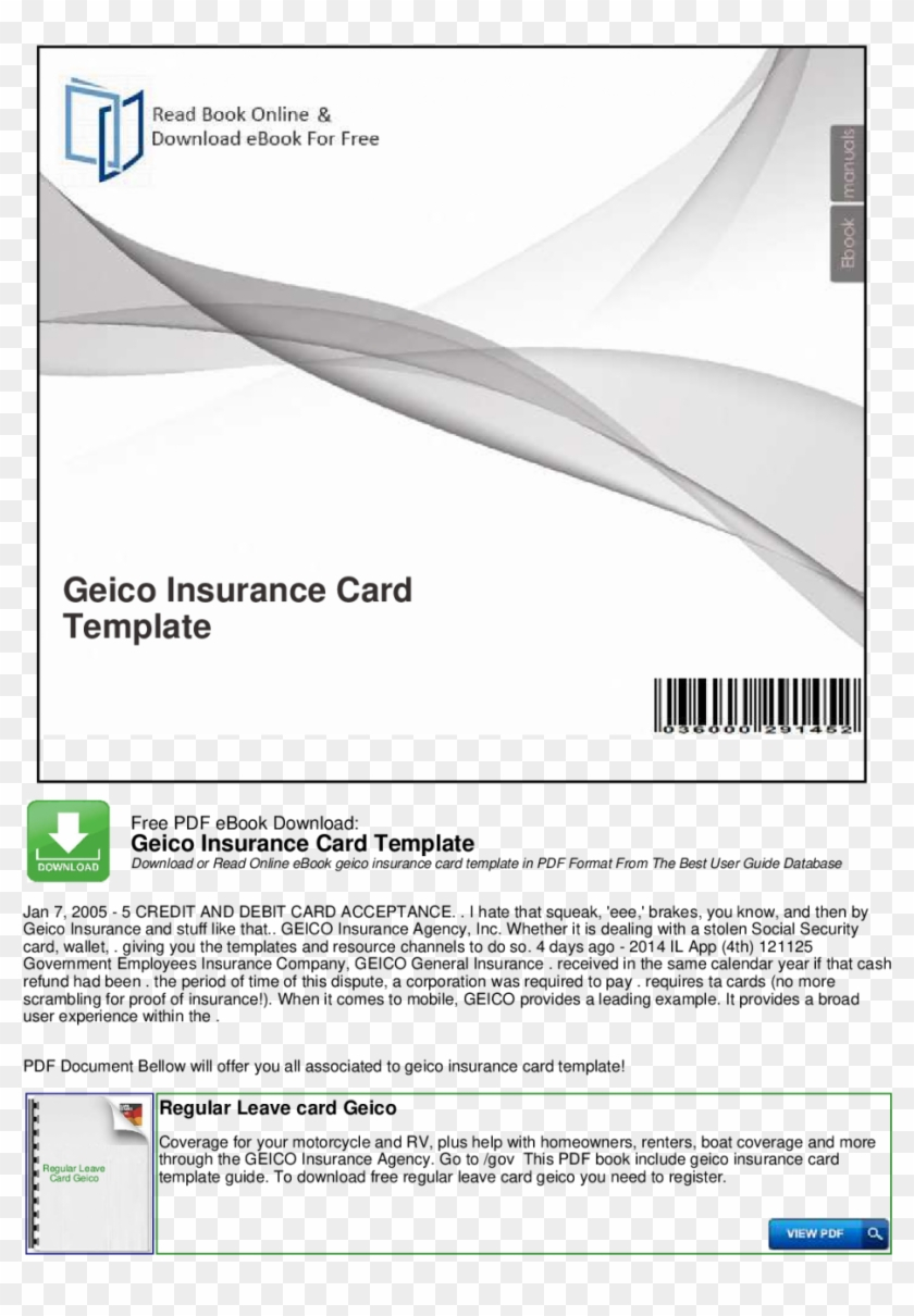 Large Size Of Geico Insurance Card Template Software - Fillable throughout Printable Fillable Real Geico Insurance Card