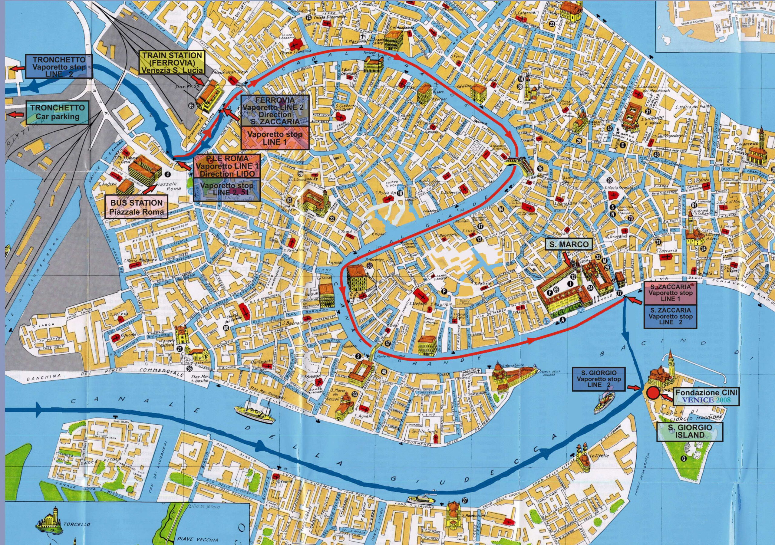 Large Venice Maps For Free Download And Print | High-Resolution intended for Printable Walking Map of Venice Italy