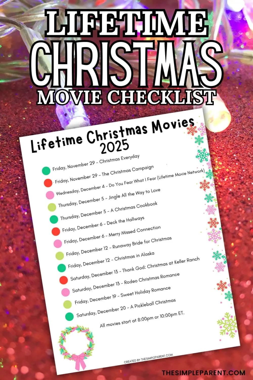 Lifetime Christmas Movies List (Updated For 2025!) intended for Lifetime Christmas Movie Schedule Printable