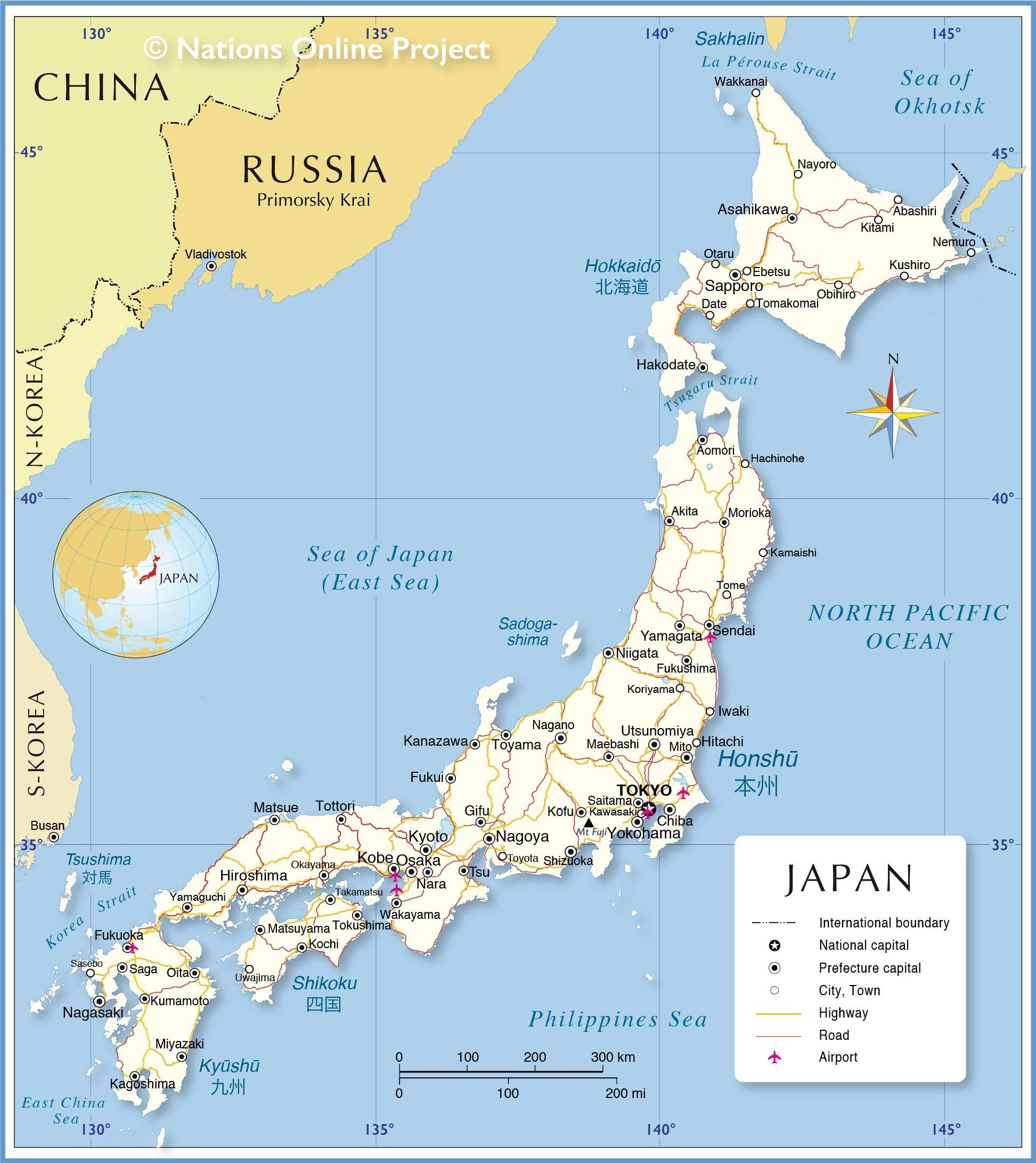 Map Of Japan: Offline Map And Detailed Map Of Japan in Printable Tourist Map Of Japan