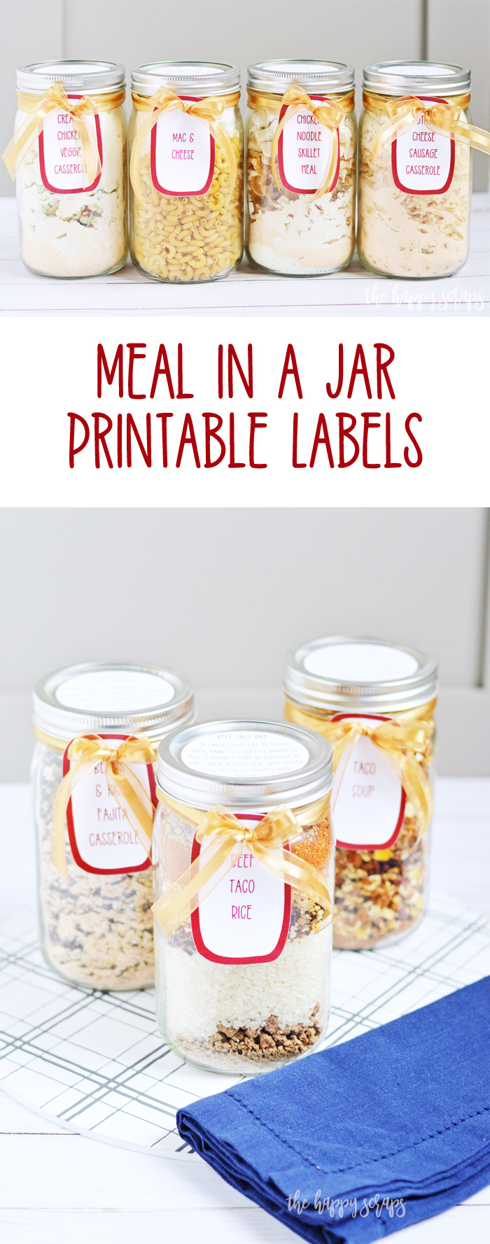 Meal In A Jar Printable Labels - The Happy Scraps pertaining to Gifts In A Jar Recipes With Printable Tags