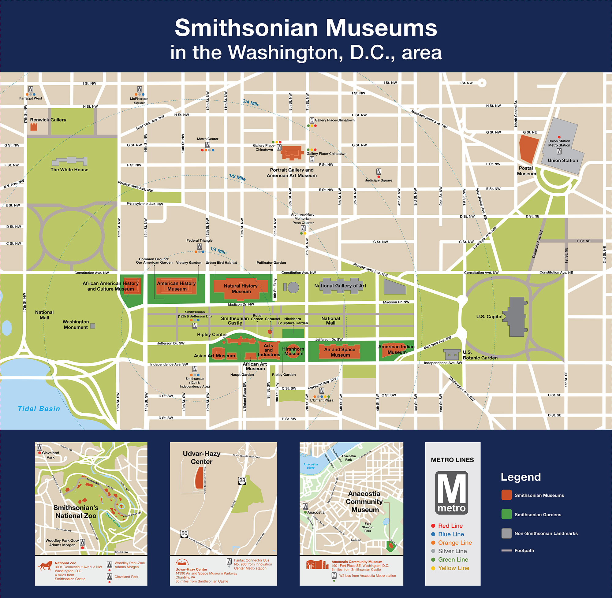 Museum Maps | Smithsonian Institution inside Printable Map of Washington Dc Mall
