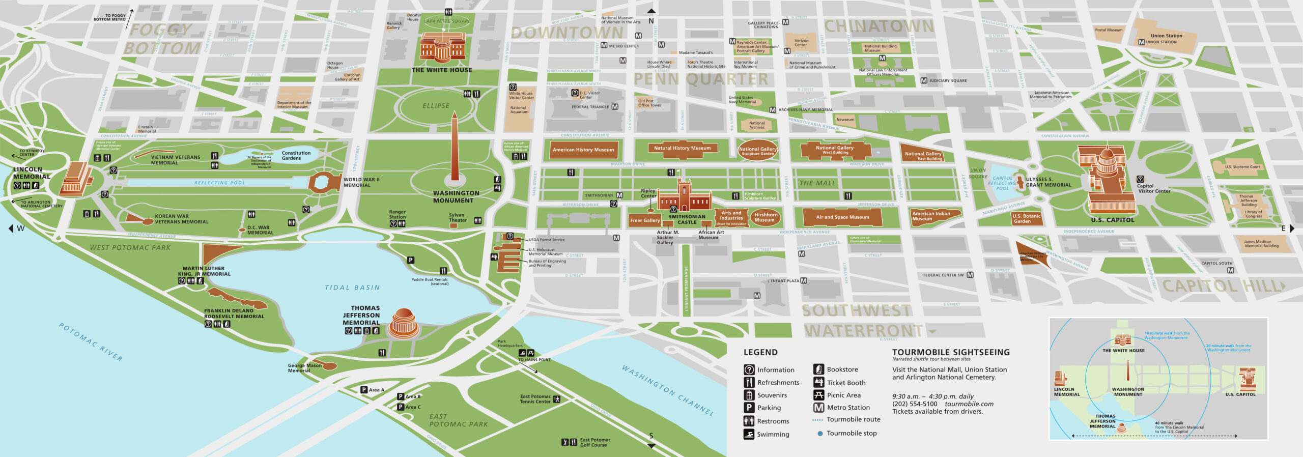 National Mall Maps | Npmaps: Free National Park Maps for Printable Map of Washington Dc Mall