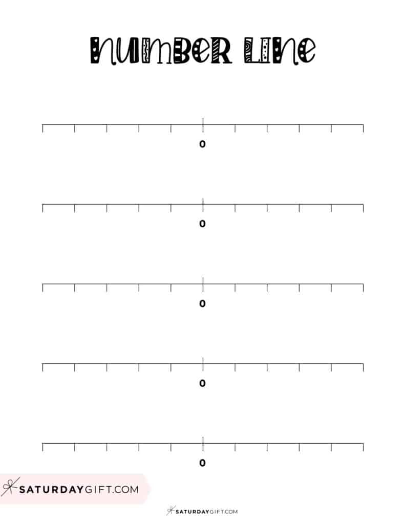 Negative And Positive Number Line - 19 Free Printable Blank Worksheets pertaining to Printable Number Line with Negative and Positive Numbers