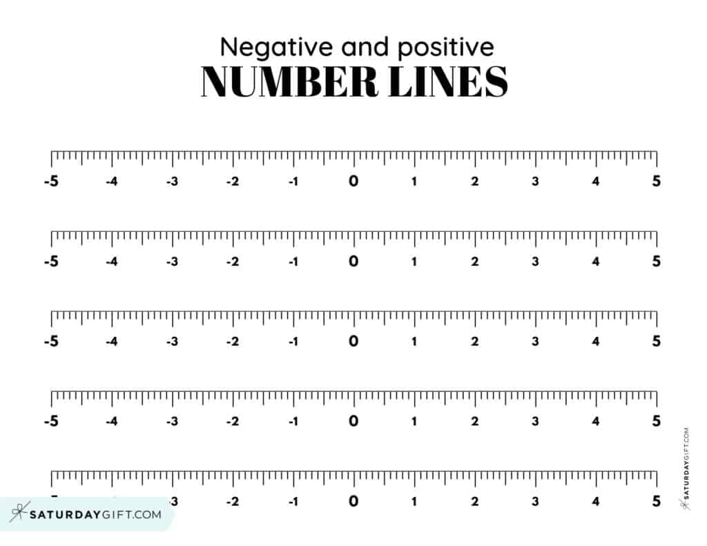 Negative And Positive Number Line - 19 Free Printable Blank Worksheets with Printable Number Line With Negative And Positive Numbers