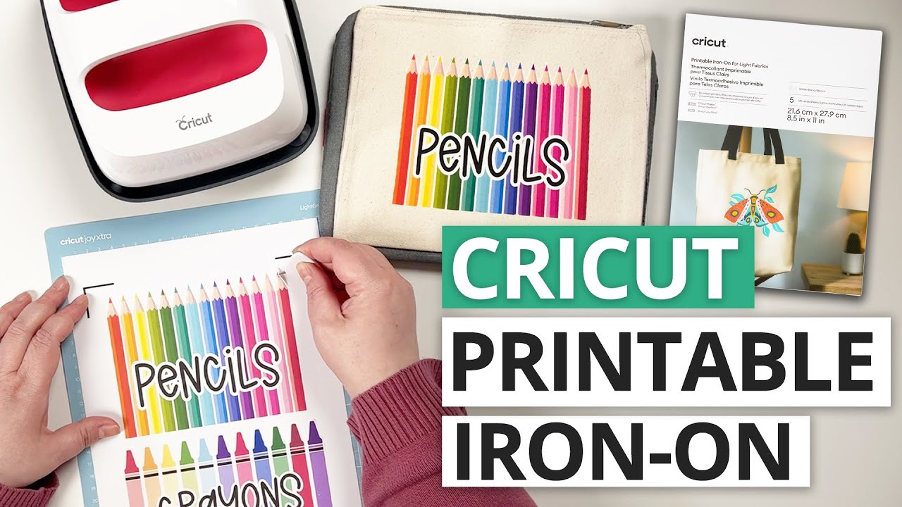 New Cricut - How To Use Printable Iron On For Light Fabrics in How To Use Cricut Printable Iron On