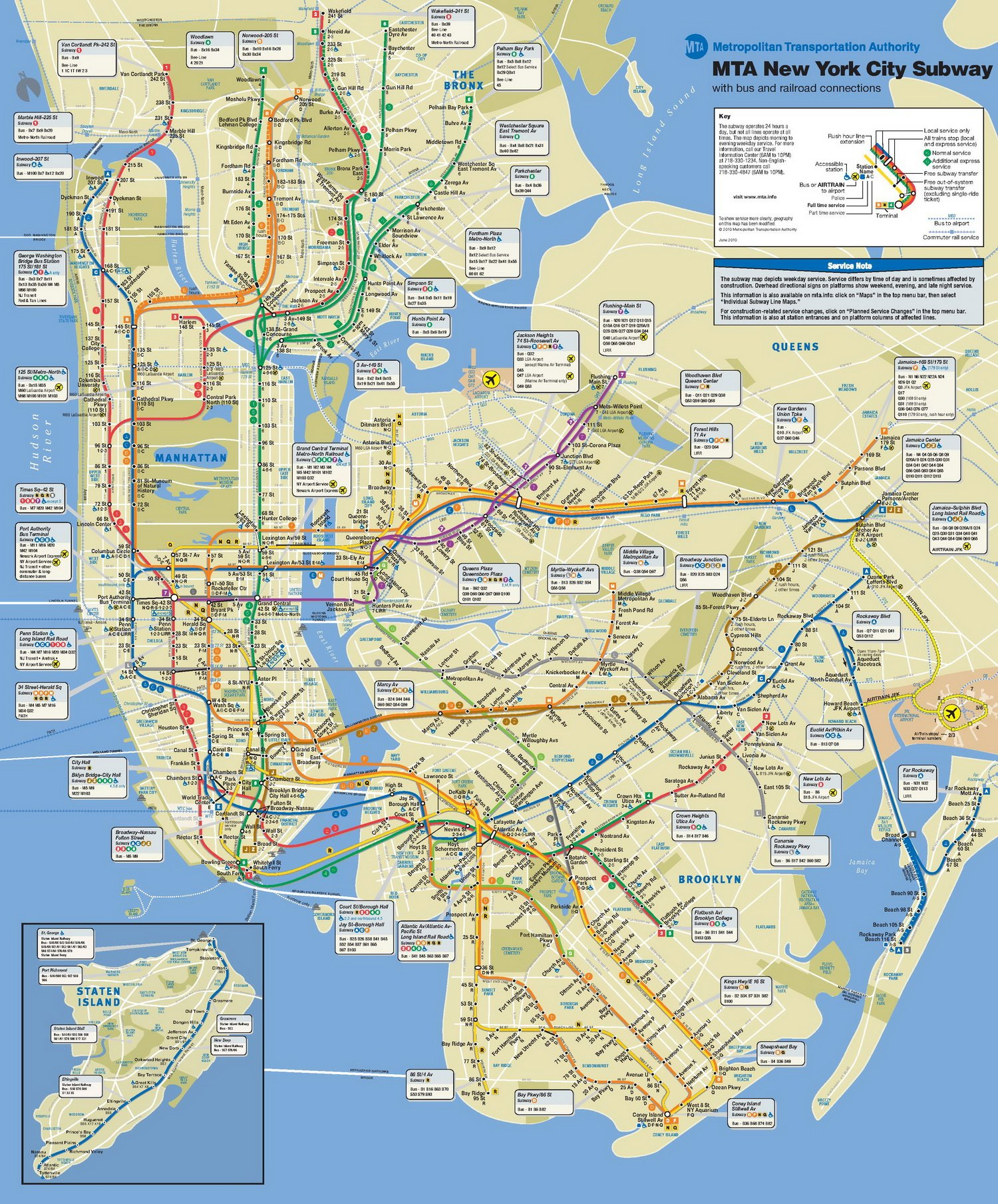 New York City Subway Map - Go! Nyc Tourism Guide pertaining to Printable New York City Subway Map