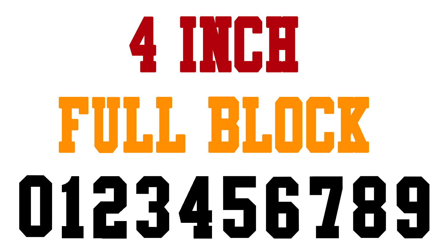 Numberstencils - 4 Inch Full Block Number Stencils (100 Sheet regarding 4 Inch Number Stencils Printable