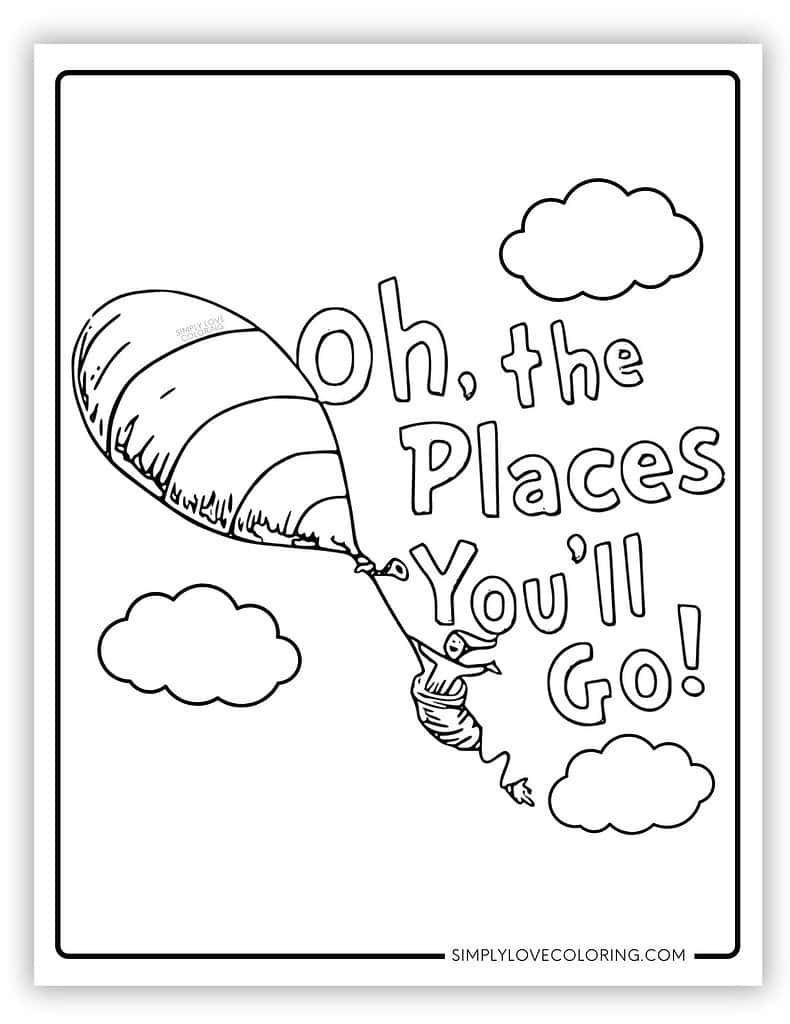 Oh, The Places You&amp;#039;Ll Go Coloring Pages (Free Pdf Printables inside Oh The Places You Ll Go Printable