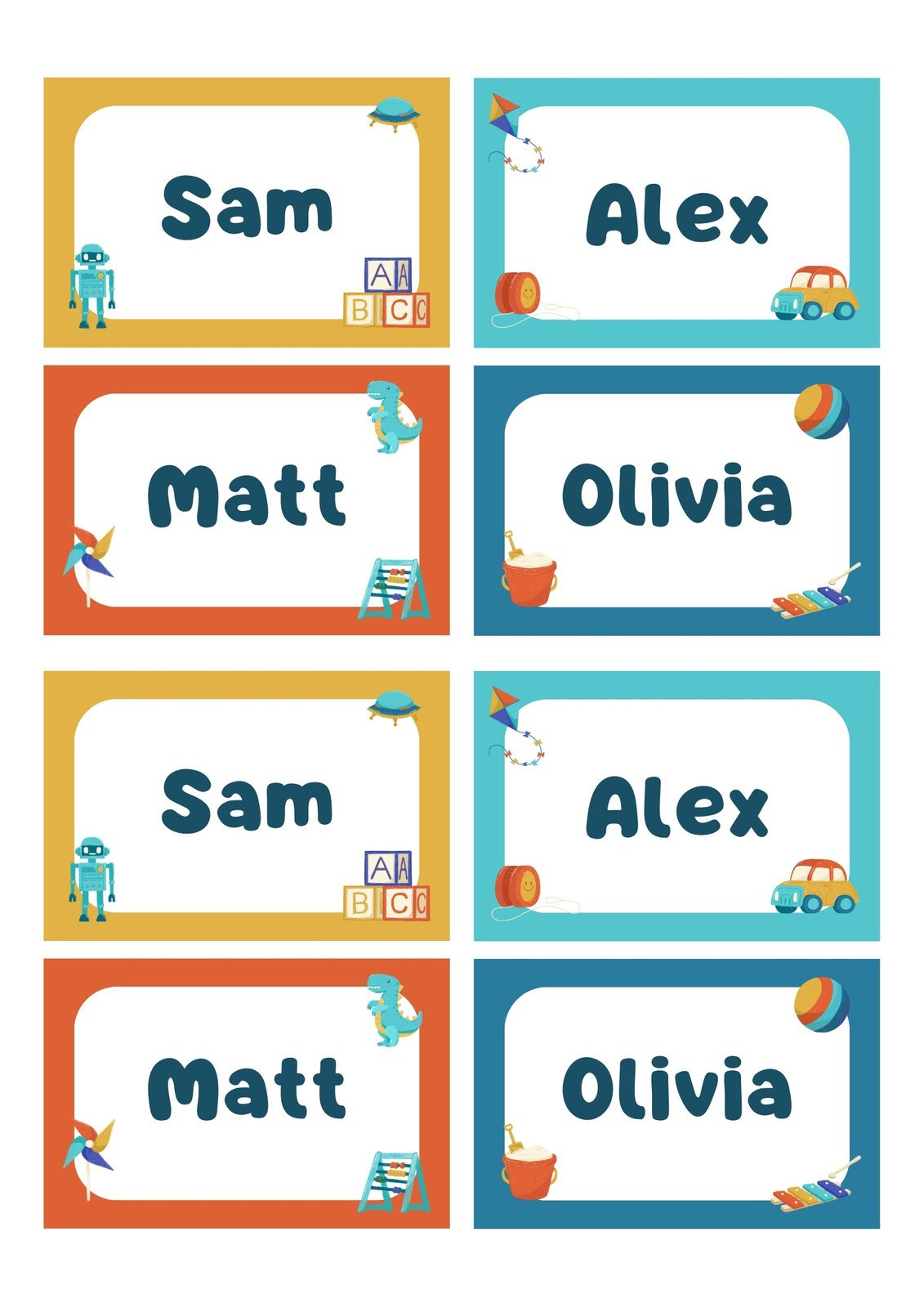 Page 2 - Free, Printable, Customizable Name Tag Templates | Canva regarding Editable Printable Name Tag Template