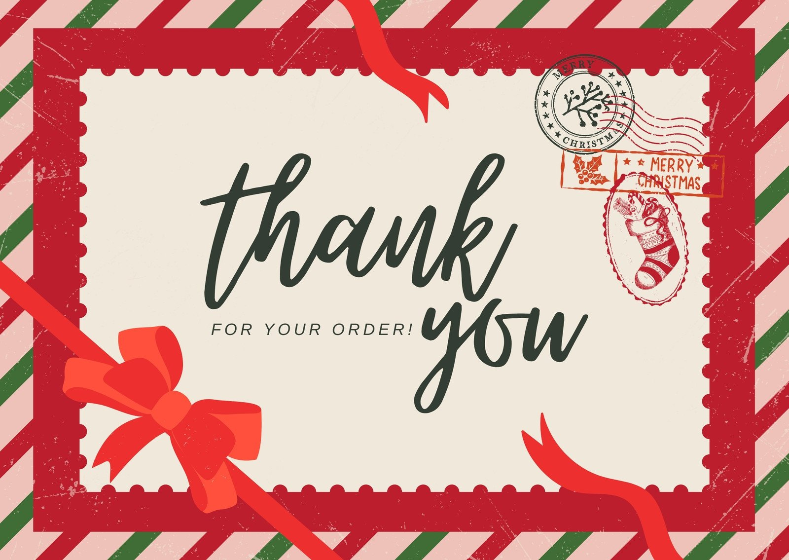 Page 4 - Free Custom Printable Christmas Thank You Card Templates with Printable Thank You Christmas Cards